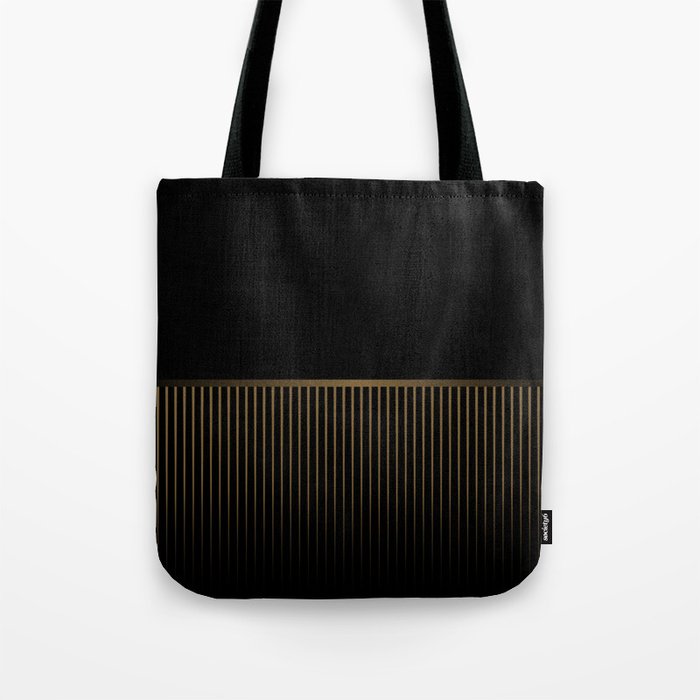 Art Deco Gold/Black Pattern III Tote Bag
