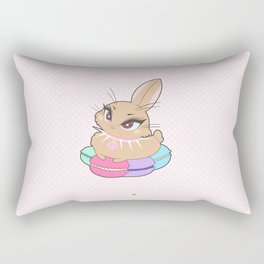 Bunnies - Macarons Rectangular Pillow
