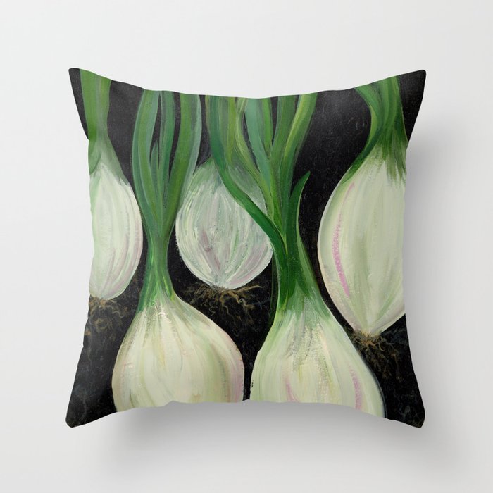 Onions Throw Pillow