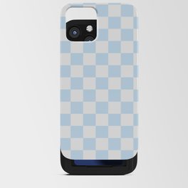 Baby Blue Checkered Phone Case iPhone Card Case