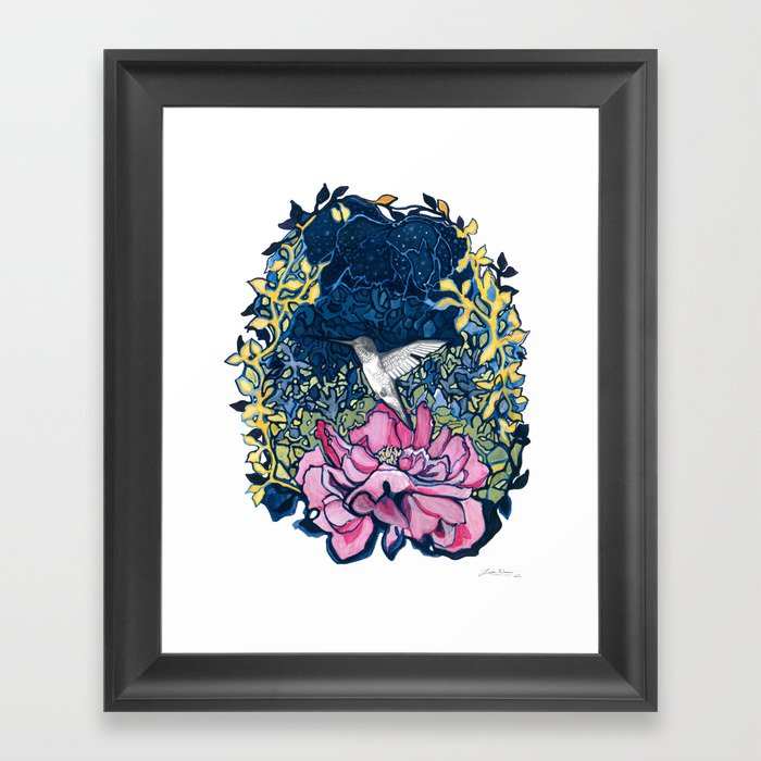 Hummingbird Token Framed Art Print