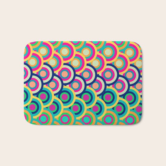 Circle colors Bath Mat