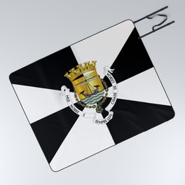 flag of lisbon Picnic Blanket