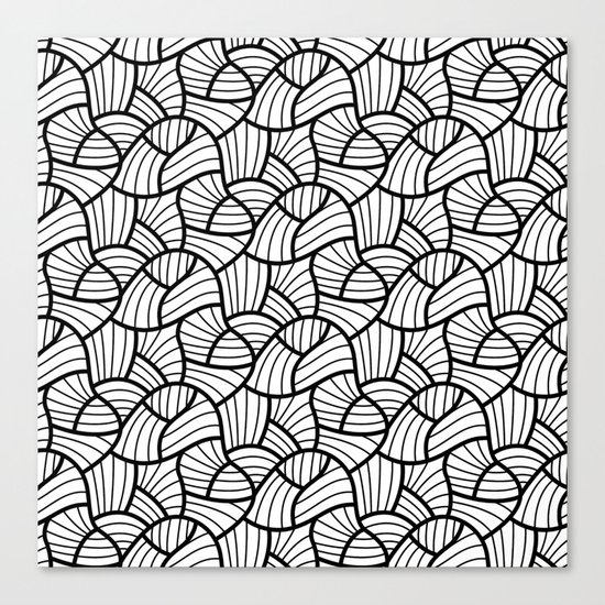Abstract Lines Pattern Design 3 Canvas Print