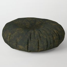 Grunge dark brown yellow parchment  Floor Pillow