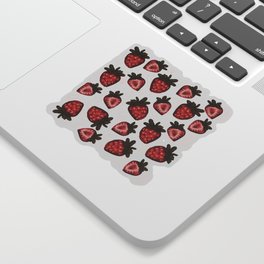 cute strawberry pattern Sticker