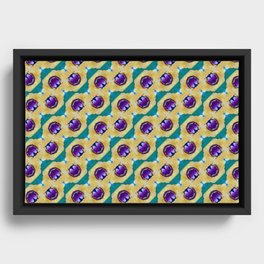 "Cheerful Pattern" Framed Canvas