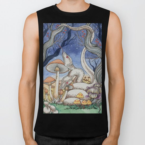 Mushroom Dawn Biker Tank
