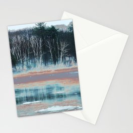 Still Winter River Stationery Cards