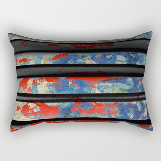 Blue Wall Rectangular Pillow