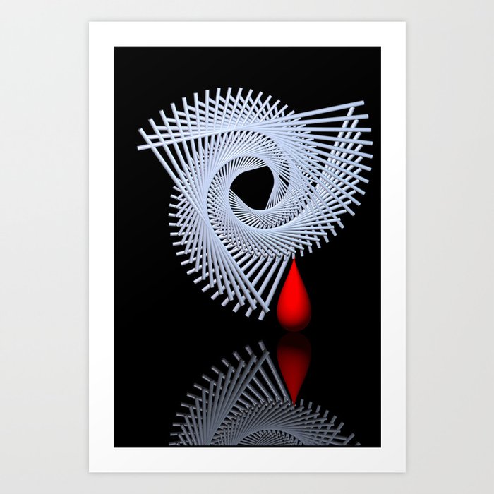 the crying spiral -1- Art Print