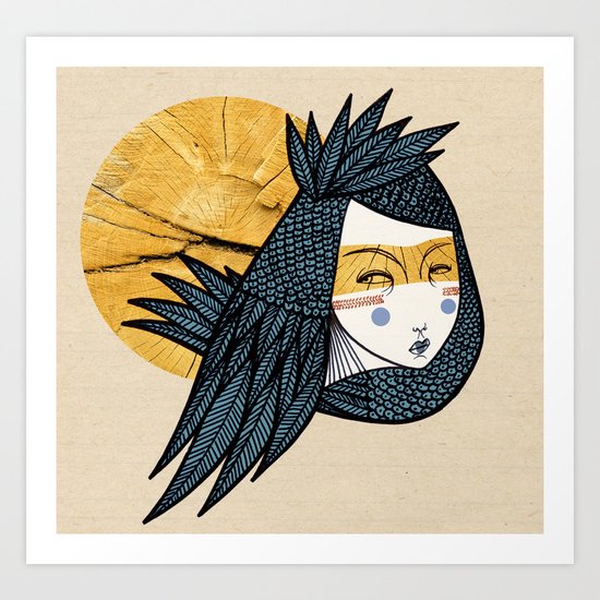 Indian bird Art Print