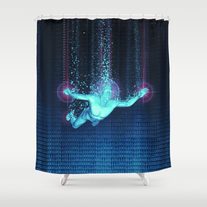 Virtual Reality Diver Shower Curtain