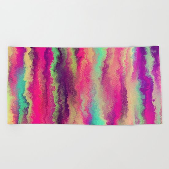 Painted Rainbows 6 Beach Towel