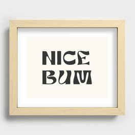 nice bum Recessed Framed Print