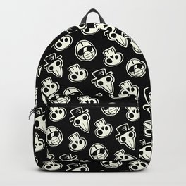 Pandemic Pattern - History Repeats (Black & White) Backpack