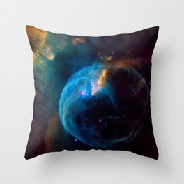 NGC 7635 Bubble Nebula Throw Pillow | Space, Photo, Abstract, Nature 