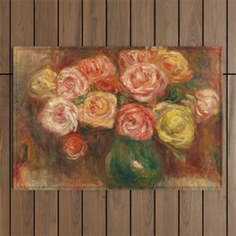 Pierre-Auguste Renoir "Vase de fleurs" Outdoor Rug