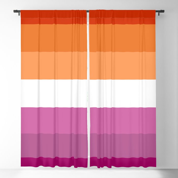 Butch Lesbian Flag Blackout Curtain