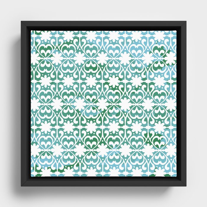 camouflage ornament 2 Framed Canvas