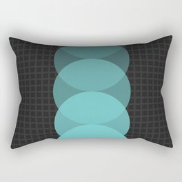Grid retro color shapes 14 Rectangular Pillow