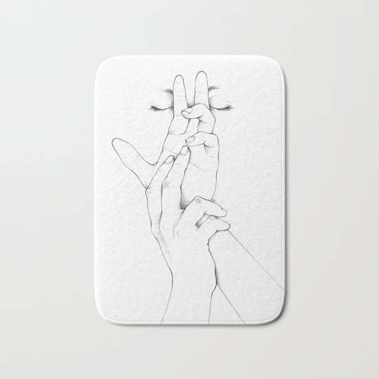 Untitled Hands No. 10 Bath Mat