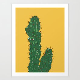 Cactus in Mexico City Art Print