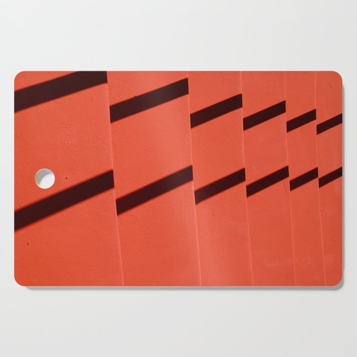 red stairs Cutting Board