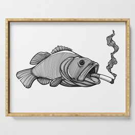 Smoking Fish Serving Tray