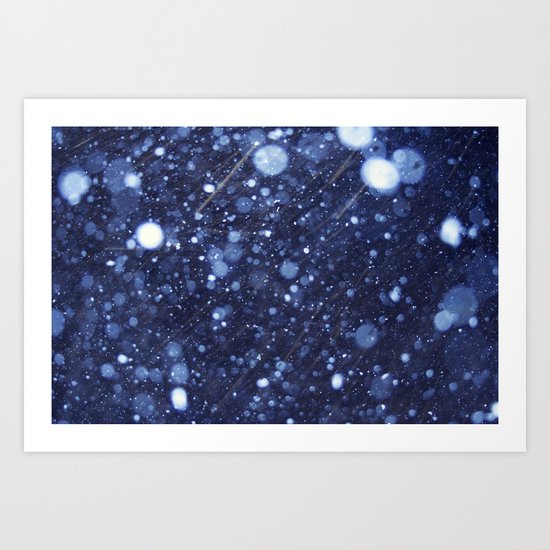 Snow talk 2 Art Print