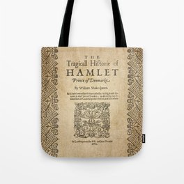 Shakespeare, Hamlet 1603 Tote Bag