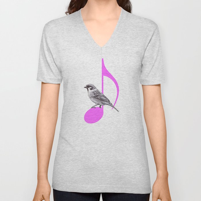 Song Bird V Neck T Shirt