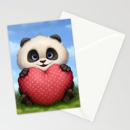 Valentine Panda Stationery Cards