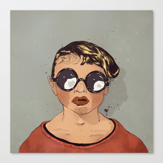 Boy With Glasses Canvas Print