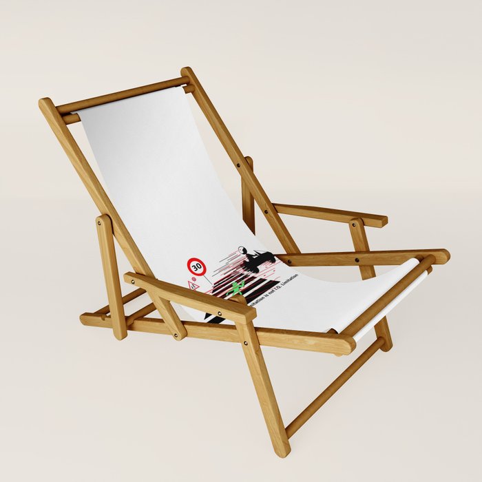 Road Safety IQ Speed Limitation Sling Chair By Wabyanko Society6 road-safety-iq-speed-limitation-sling-chair-by-wabyanko-society6