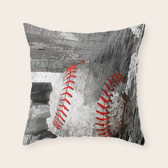 baseball throw pillow