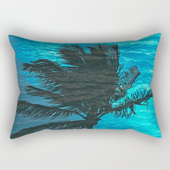 SWIMMING PALM Rectangular Pillow