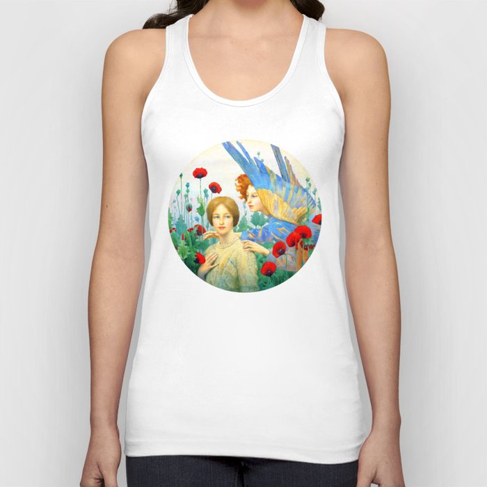 The Message Thomas cooper gotch ,fairy faerie book fantasy,Red Poppy Tank Top