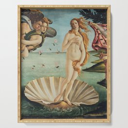 Sandro Botticelli - The birth of Venus (La nascita di Venere) Serving Tray