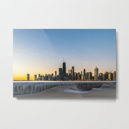 Chicago Skyline - Frozen in Time Metal Print