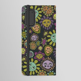 flower faces up close Android Wallet Case
