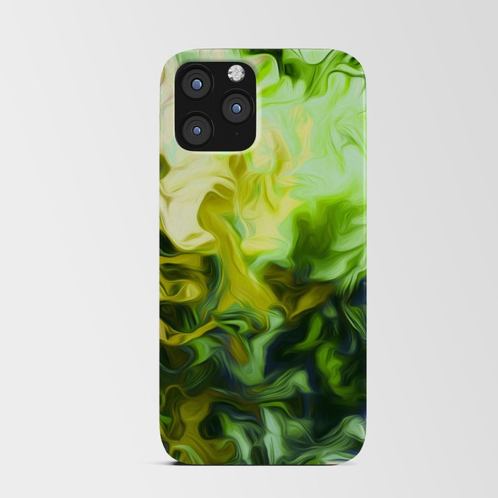 Surreal Smoke Abstract In Hreen iPhone Card Case