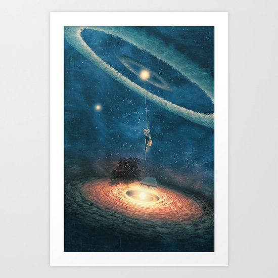 My dream house is in another galaxy Art Print