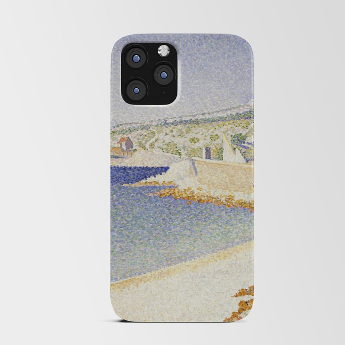 The Jetty at Cassis, Opus 198 (1889) by Paul Signac iPhone Card Case