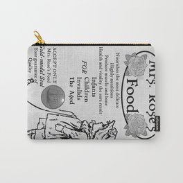 Mrs Rose Carry-All Pouch | Antique, Apothecary, Typography, Antiqueadvertising, Black And White, Victorianstyle, Digital, Vintage, Historical, Graphicdesign 