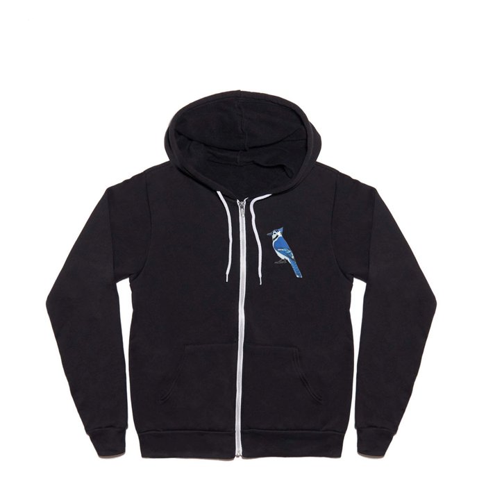 Wrestling Blue Jay Full Zip Hoodie