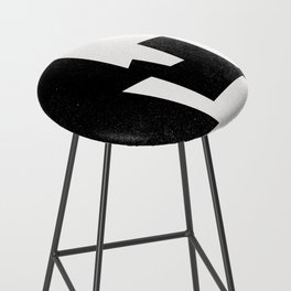 Abstract 312, Black and White Bar Stool