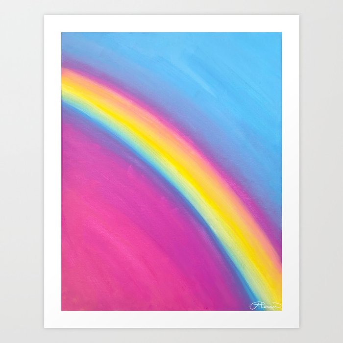 rainbow showers Art Print