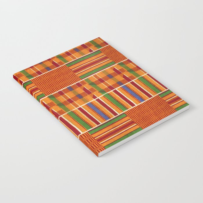 Ethnic African Kente Cloth Pattern Notebook