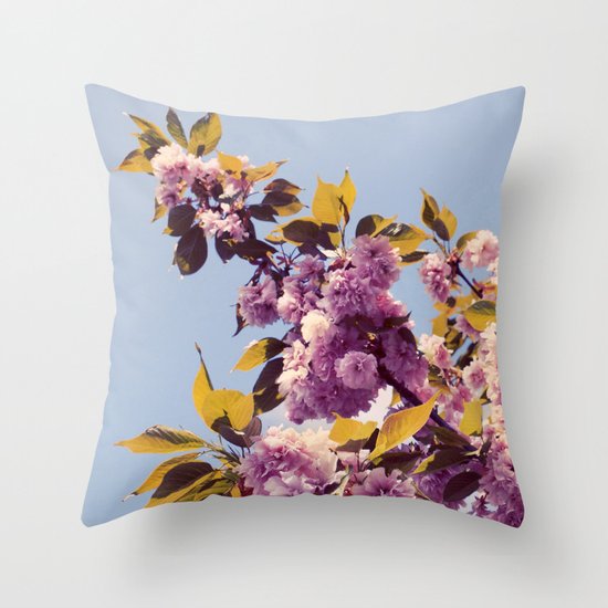 Vintage Blooms Throw Pillow